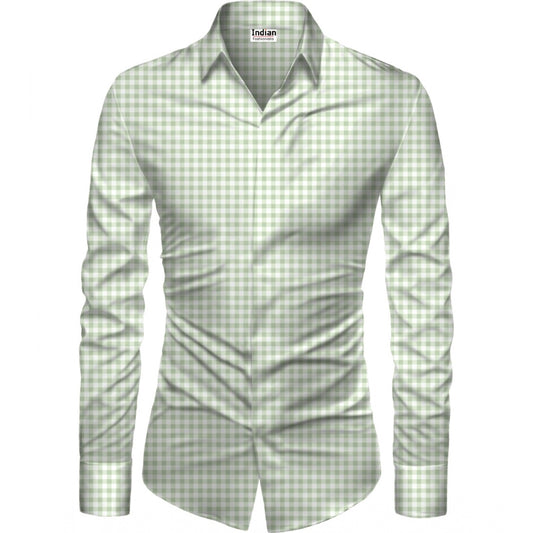 Men's Casual Floral Printed Cotton Blend Unstitched Shirt Fabric 1.6 Mtrs (Green) - Green, Cotton Blend • Pattern: Floral Printed • Stitching Type: Unstitched • Disclaimer: The color of actual product may vary slightly from the images provided due to photographic lighting conditions and difference in screen resolutions. | POPNOVA