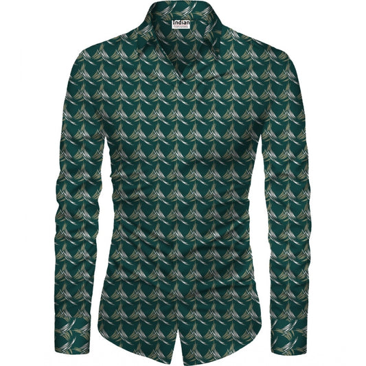Men's Casual Floral Printed Cotton Blend Unstitched Shirt Fabric 1.6 Mtrs (Dark Green) - Dark Green, Cotton Blend • Pattern: Floral Printed • Stitching Type: Unstitched • Disclaimer: The color of actual product may vary slightly from the images provided due to photographic lighting conditions and difference in screen resolutions. | POPNOVA