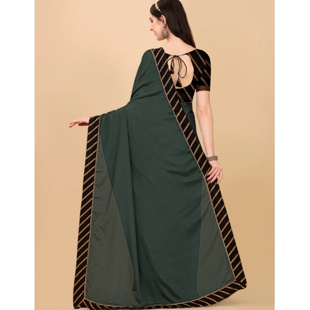Women's Chiffon Self Design Saree With Unstitched Blouse 5.5 Mtr (Grey)