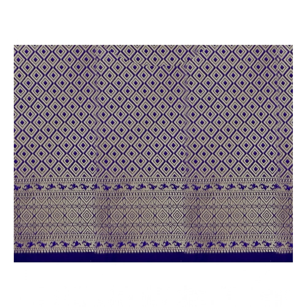 Women's Jacquard Woven Saree With Unstitched Blouse 5.5 Mtr (Pink)