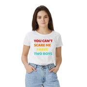 Women's Polyester Solid Printed Round Neck Half Sleeve T - shirt - White