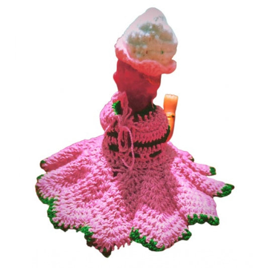 Laddu Gopal Tharad Dress Size: 0 To 6 (Light Pink) | Home Accessories