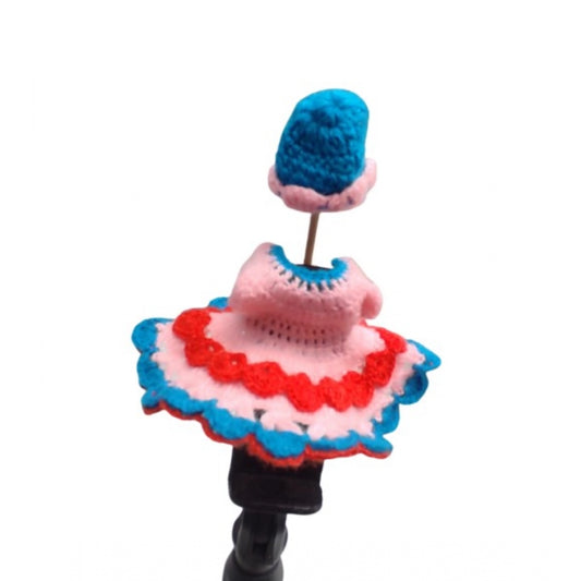 Laddu Gopal Tharad Dress Size: 0 To 6 (Baby Pink-Red) | Home Accessories