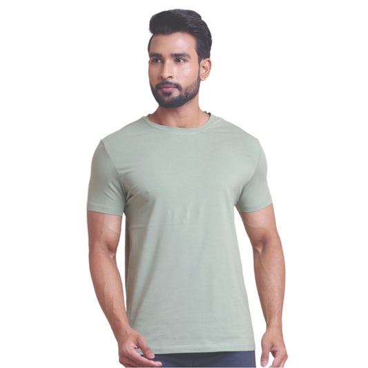 Solid Cotton Round Neck Half Sleeve T-Shirt for Men - Newsage - POPNOVA - photo 1