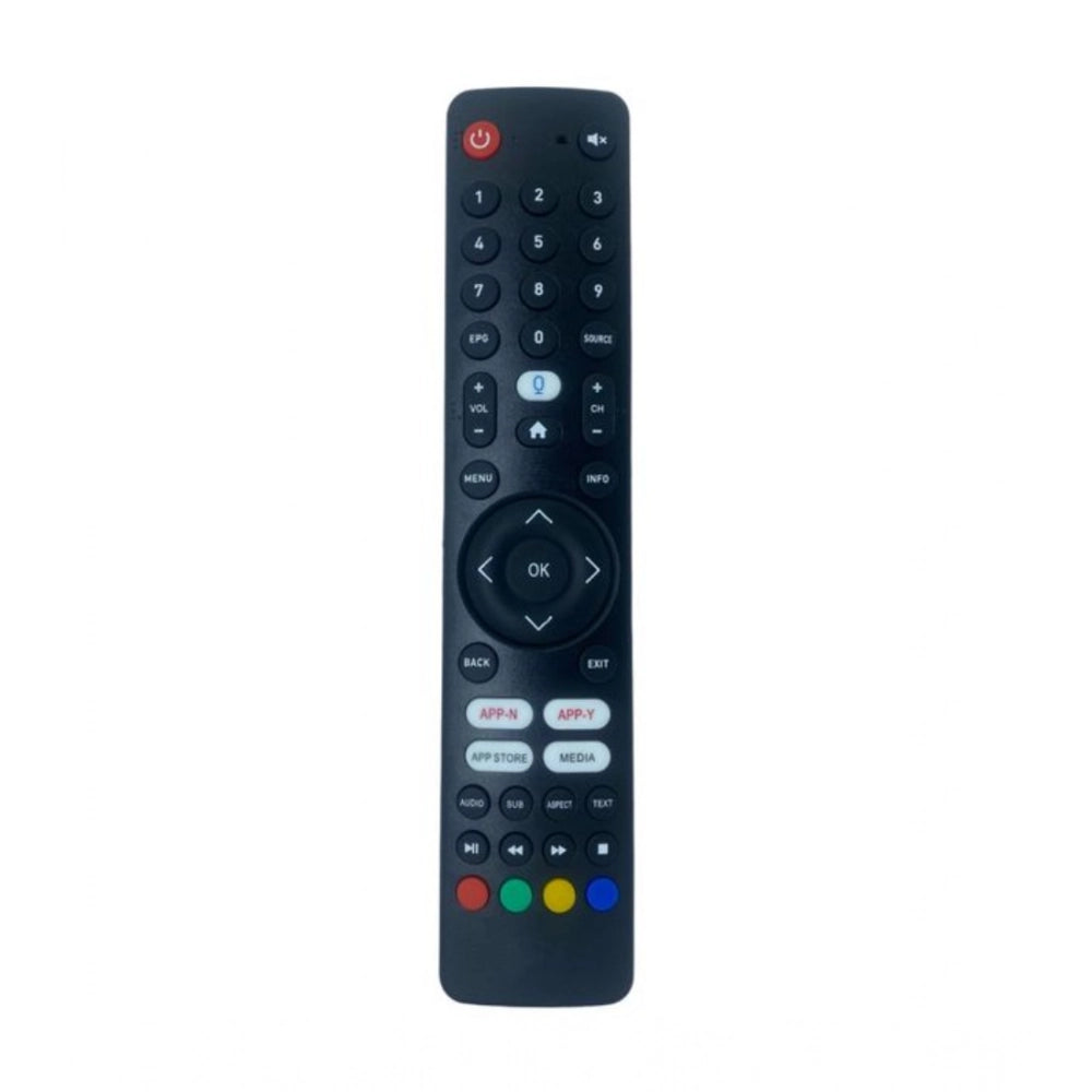Generic Smart TV Remote No. 1090 with App Store - Media Functions- Compatible-Replacement for Elista Smart TV LCD-LED Remote Control (Black) - POPNOVA
