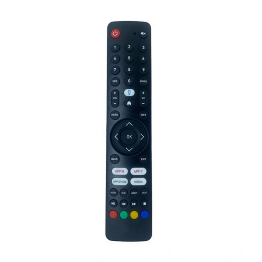 Generic Smart TV Remote No. 1090 with App Store - Media Functions- Compatible-Replacement for Elista Smart TV LCD-LED Remote Control (Black) - POPNOVA