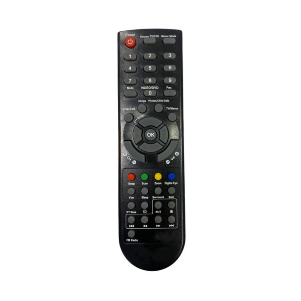 Generic Remote No. 1070 Compatible-Replacement for Onida LCD-LED TV Remote Control (Black) - POPNOVA