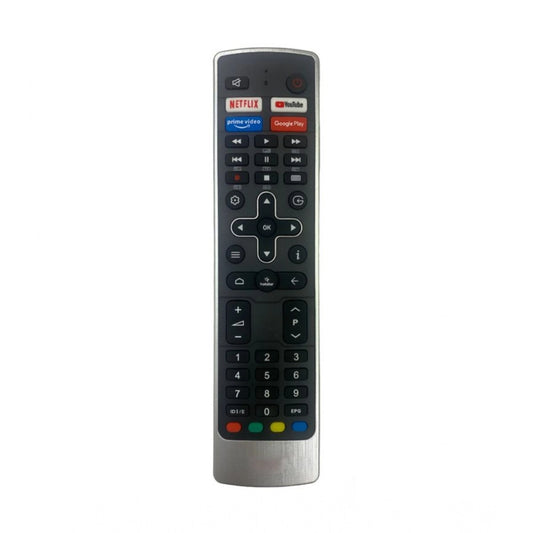 Generic Smart TV Remote No. 1132 with YouTube- Netflix Replacement for Vu Smart TV LCD-LED Remote Control (Black) - POPNOVA
