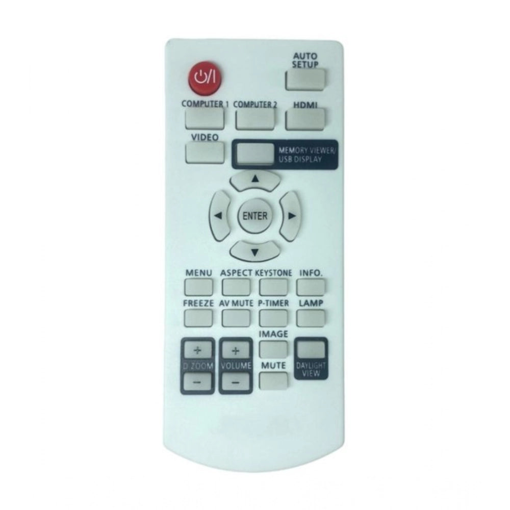 Generic Projector Remote No. 1095 Compatible-Replacement for Panasonic Projector Remote (White) - POPNOVA