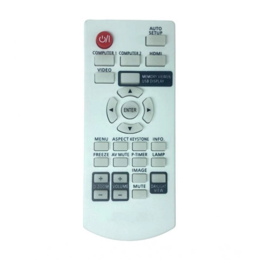 Generic Projector Remote No. 1095 Compatible-Replacement for Panasonic Projector Remote (White) - POPNOVA