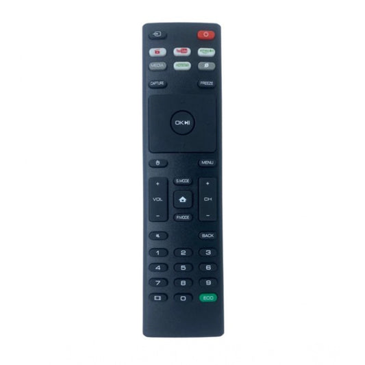 Generic Smart TV Remote No. 1091 with YouTube - Hotstar Functions- Compatible-Replacement for YC Smart TV LCD-LED Remote Control (Black) - POPNOVA
