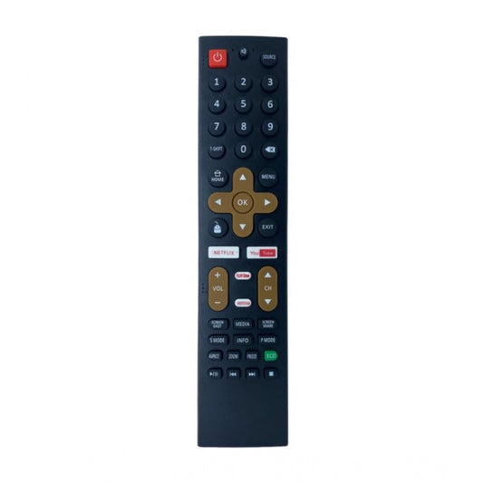 Generic Smart TV Remote No. 1089 with Netflix - YouTube Functions- Compatible-Replacement for Treeview Smart TV LCD-LED Remote Control (Black) - POPNOVA