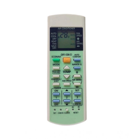 Generic AC Remote No. 187 Compatible-Replacement for Panasonic Inverter AC Remote Control (White) - POPNOVA