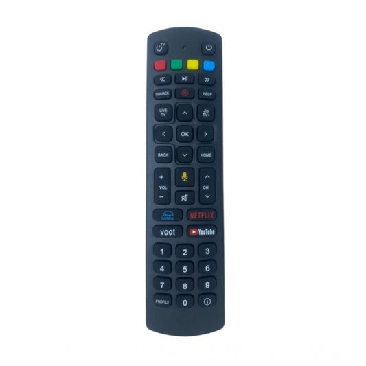 Generic Set Top Box Remote No. 1096 With YouTube Functions Compatible-Replacement for Jio Fiber Set Top Box Remote Control (Black) - POPNOVA