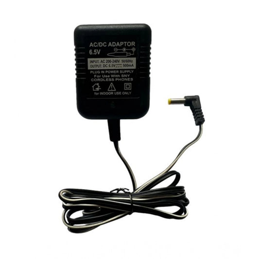 6.5V 500mA DC Power Adapter Power Supply AC Input 200-240 V for Toys- Cordless Phones- FM Radio- Other Electronic - IT Gadgets (Black) - product image 1