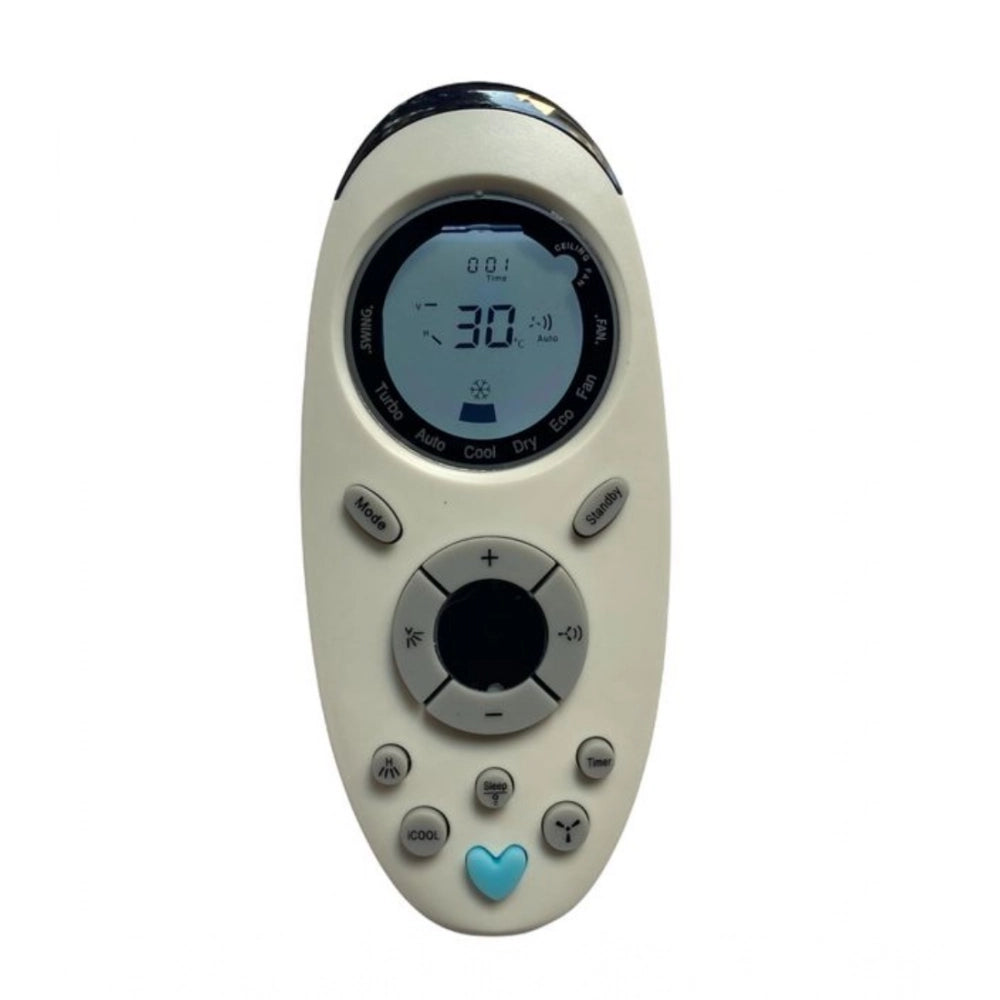 Generic AC Remote No.143B with Backlight Onida AC Remote Control (White) - POPNOVA