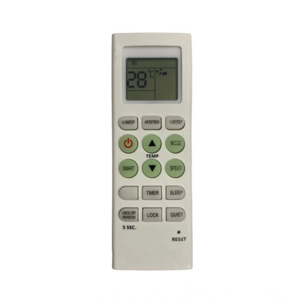 Generic AC Remote No.36E No Backlight Micromax AC Remote Control (White) - POPNOVA
