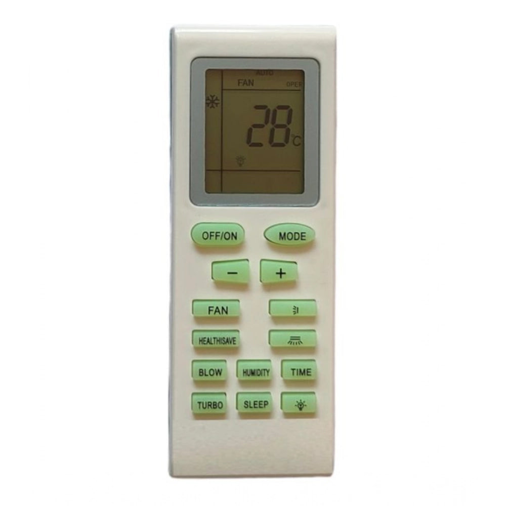 Generic AC Remote No.18 No Backlight Onida AC Remote Control (White) - POPNOVA