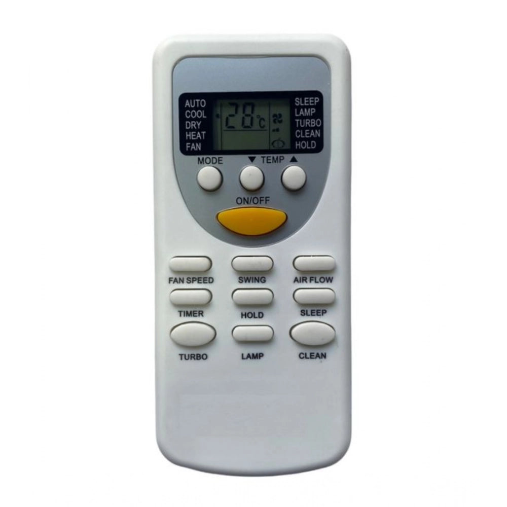 Generic AC Remote No.49 No Backlight Videocon AC Remote Control (White) - POPNOVA