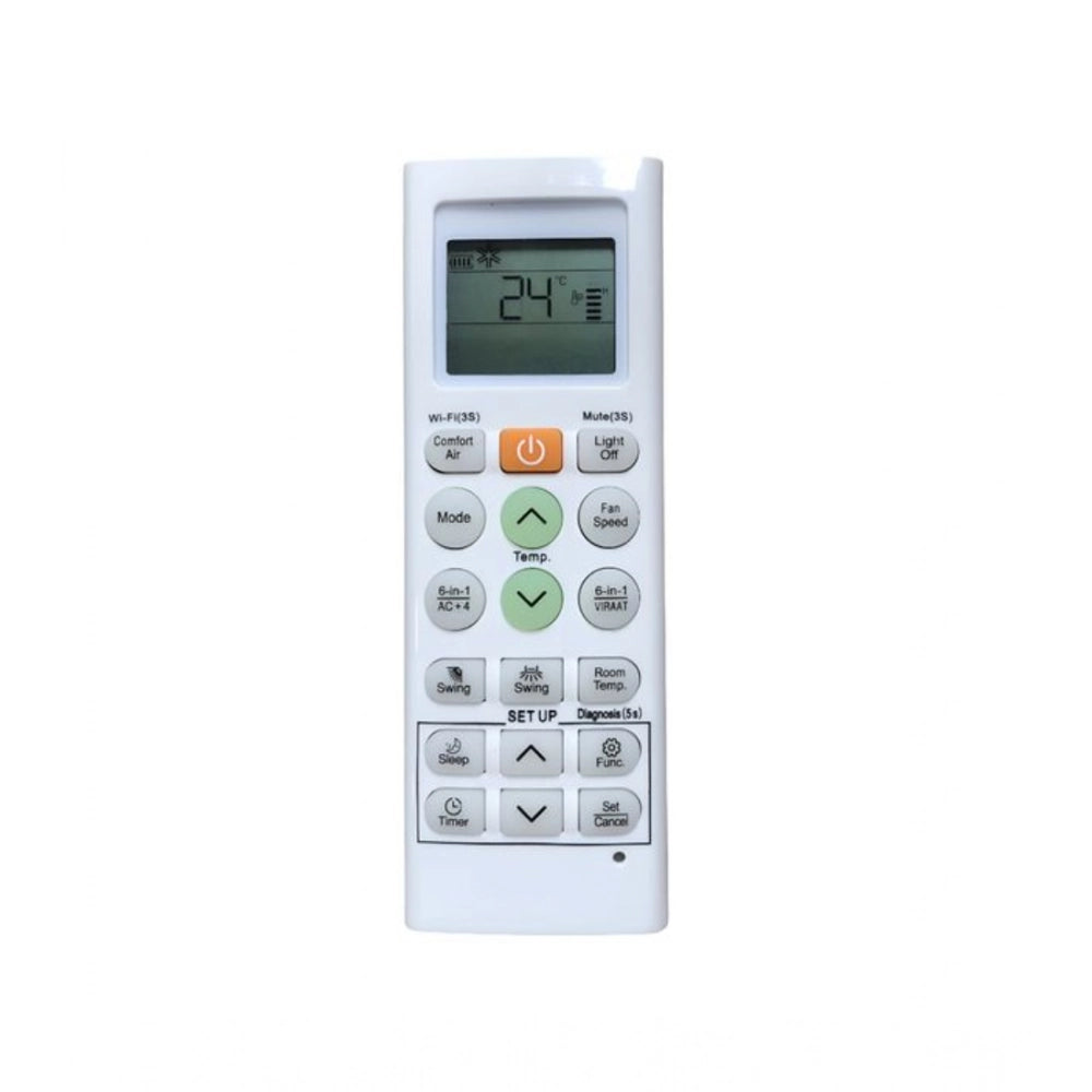 Generic AC Remote No.36S 6-in-1 VIRAAT Mode for LG AC Remote Control (White) - POPNOVA