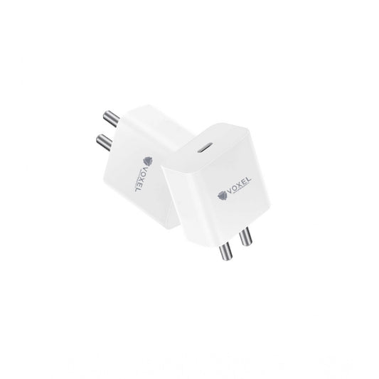 VOXEL 100 Watt ' C ' Port PD Fast Charger AB Plastic (White) - product image 1