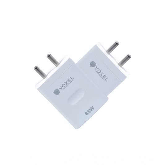 VOXEL 65 Watt Usb Fast Charger AB Plastic (White) - product image 1