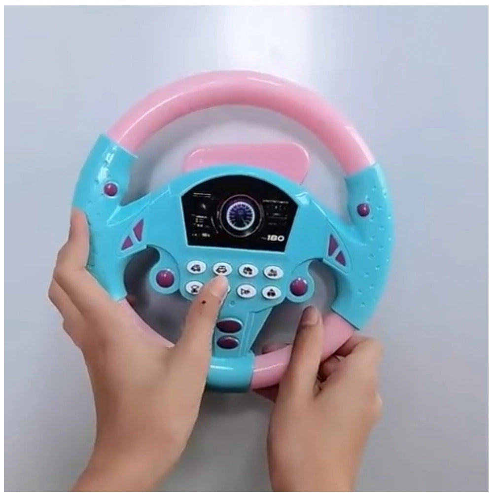 Plastic Steering Wheel Driving Controller Toy (Multicolor) kids toys