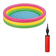 Plastic Bath Tub With Pump 3 Ft Round For Kids (Multicolor ) kids toys