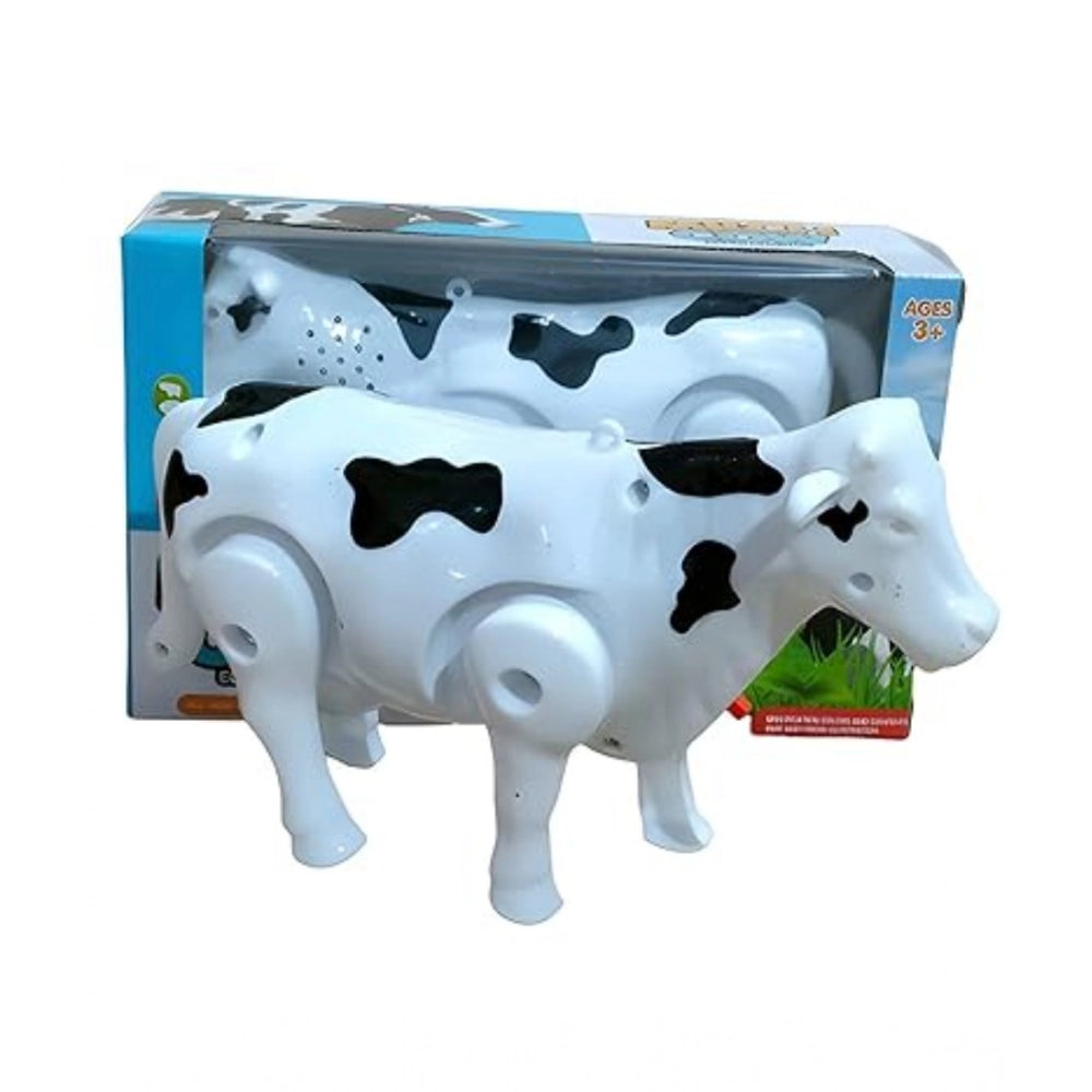 Plastic Electric Milk Cow Moving Legs And Shake Tail (Multicolor ) kids toys