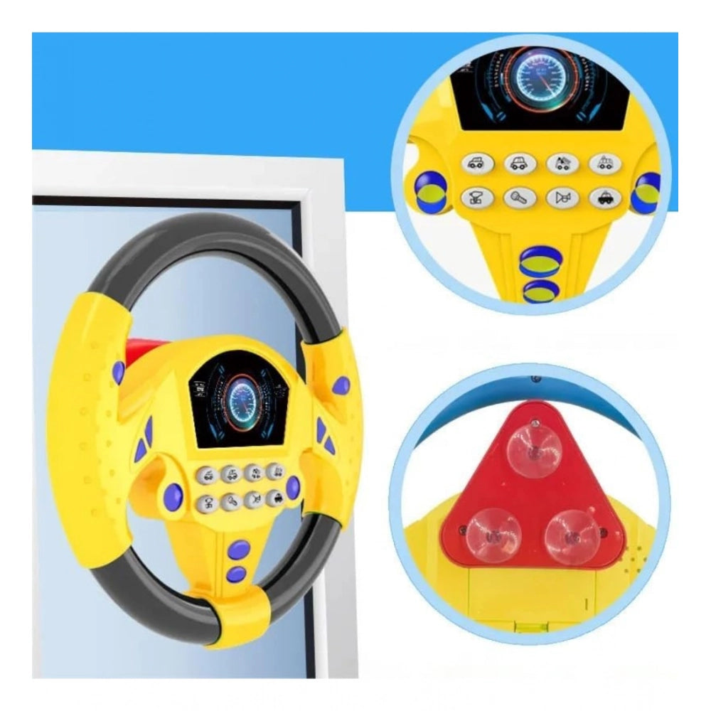 Plastic Steering Wheel Driving Controller Toy (Multicolor) kids toys