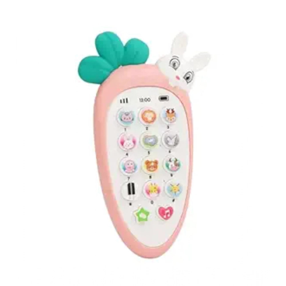 Plastic Rabit Mobile Phone Toy For Kids With Music And Light Early Educational Smart Phone (Multicolor ) kids toys