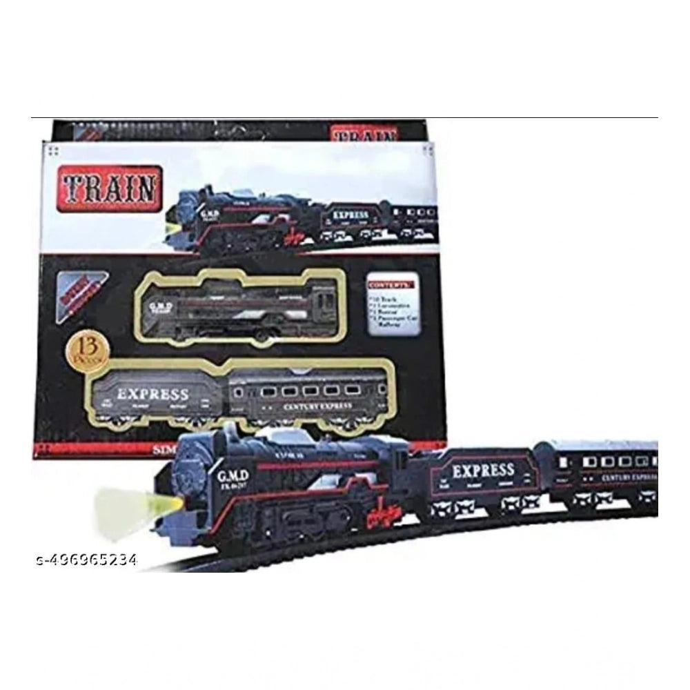 Plastic Amazing Musical Classic Toy Train 13Pcs Toy Set (Multicolor) kids toys