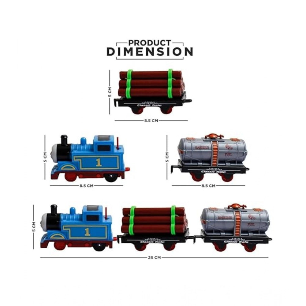 Plastic Thomas Express Train 11Pcs Toy Set With Tracks (Multicolor) kids toys