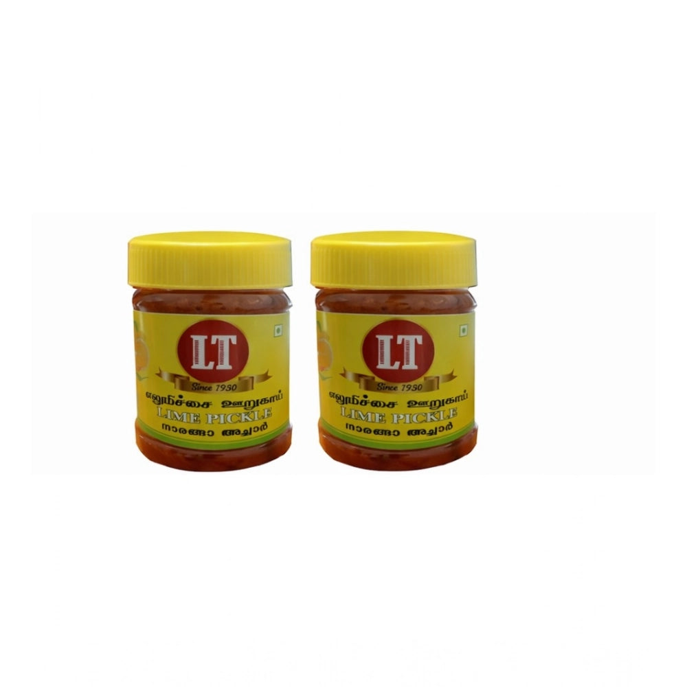 Pack of 2 500GM LT Lemon Pickle Traditional Digestive Side Dish (Red)