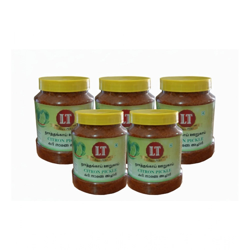 Pack of 5 100GM LT Citron Pickle Traditional Digestive Side Dish (Red)