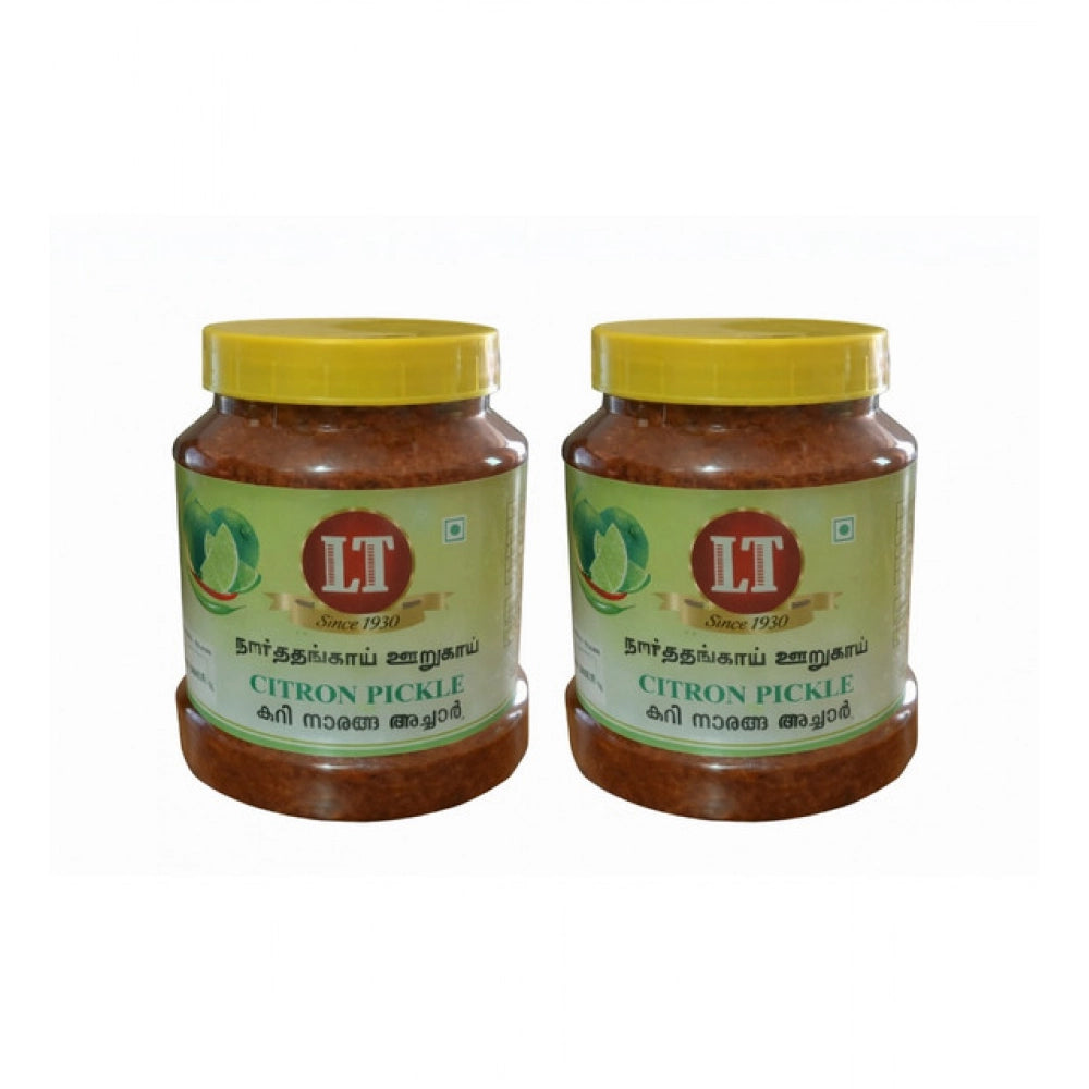 Pack of 2 500GM LT Citron Pickle Traditional Digestive Side Dish (Red)