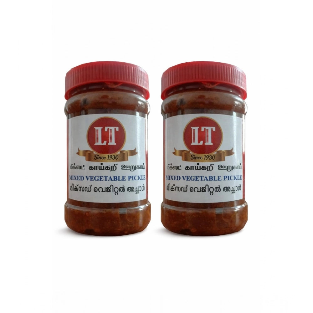 Pack of 2 500GM LT Mixed Veg Pickle Traditional Digestive Side Dish (Red)
