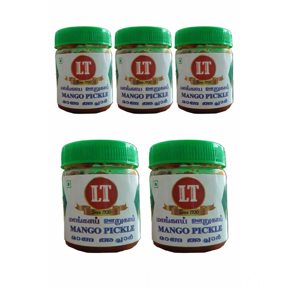 Pack of 5 100GM LT Mango Pickle Traditional Digestive Side Dish (Red)