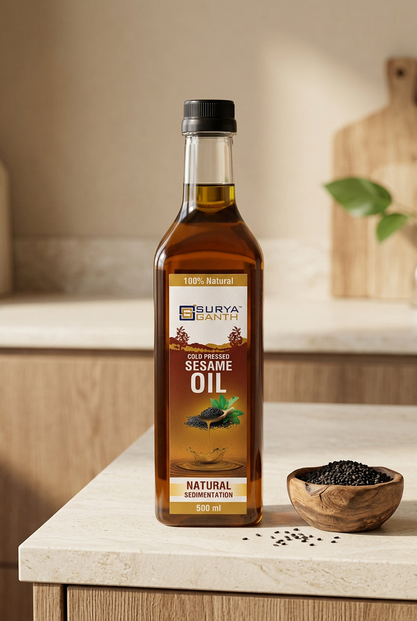 Surya Ganth Cold Pressed Sesame Oil (Natural Sedimentation)