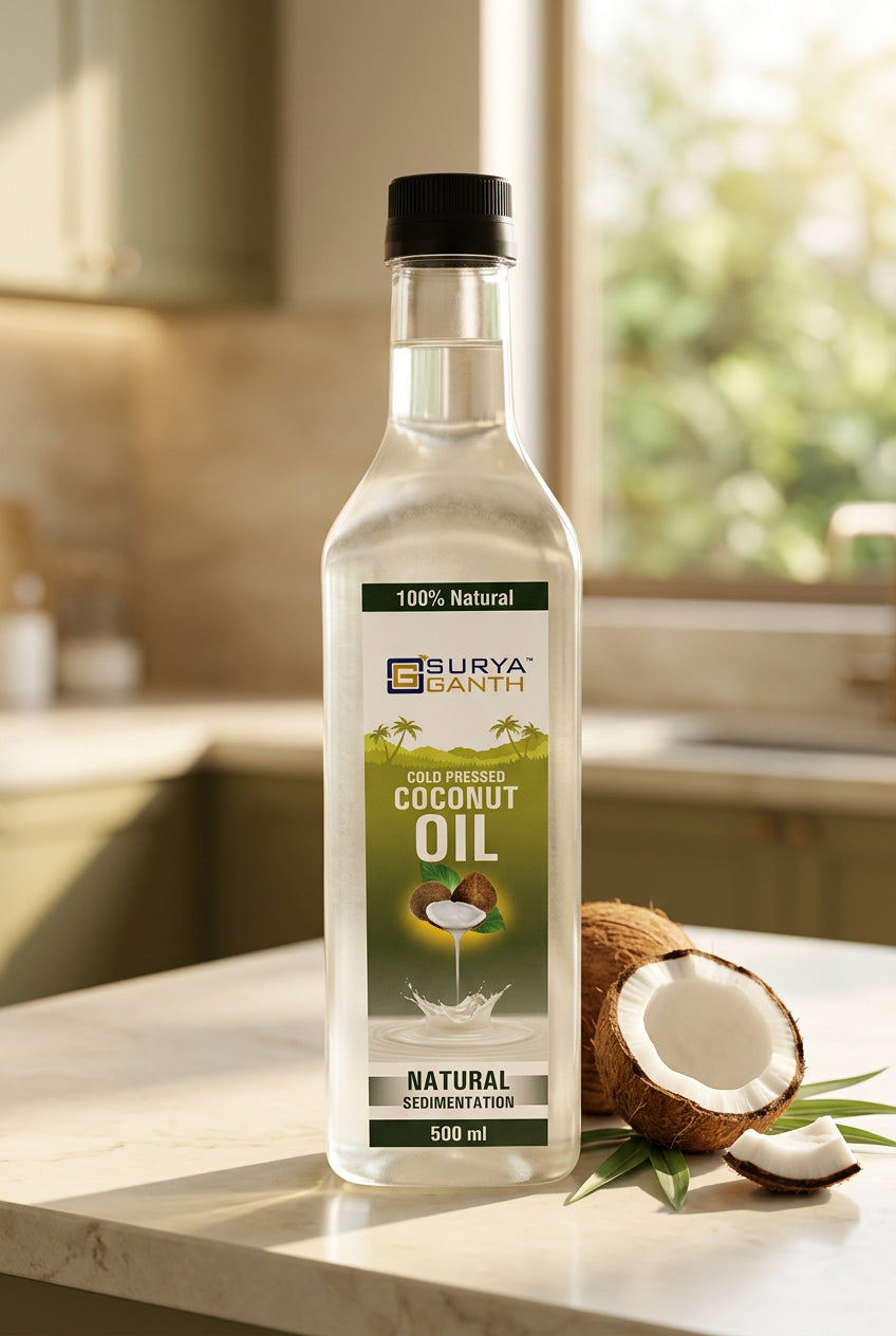 Surya Ganth Cold Pressed Coconut Oil (Natural Sedimentation)