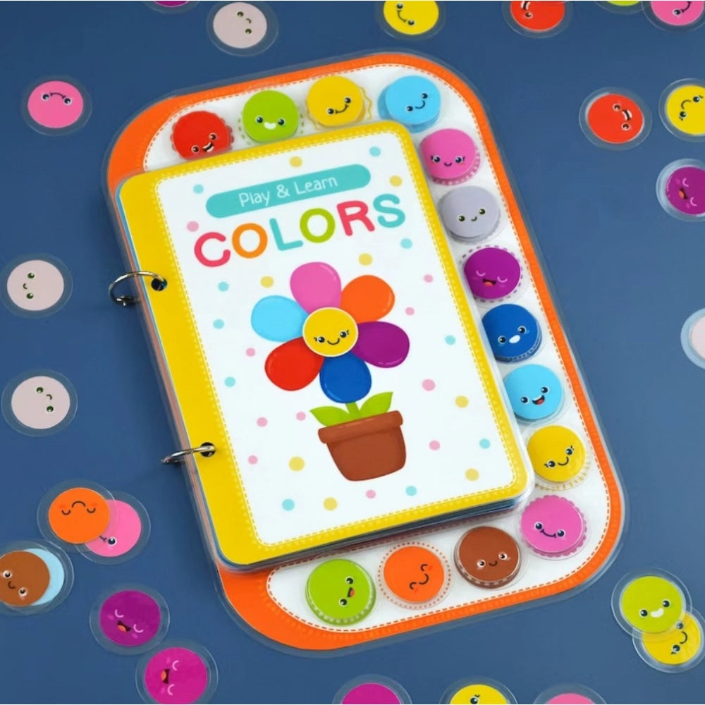 Play And Learn Colors Activity Book for Kids (2–5 Years, Multicolor) - POPNOVA