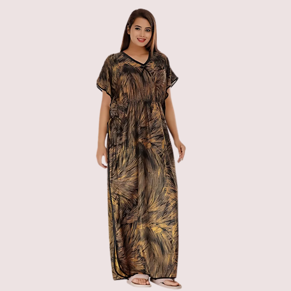 Printed Satin Nightie for Girls/Women