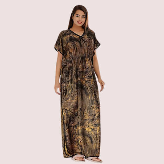 Printed Satin Nightie for Girls/Women