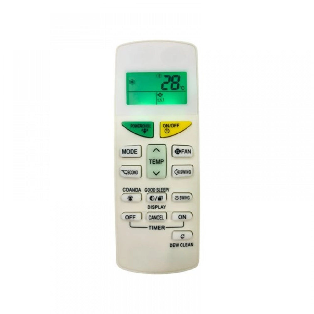 Generic Remote No. 132L (with Backlight), Compatible for Daikin AC Remote Control (Exactly Same Remote Will Only Work) - POPNOVA
