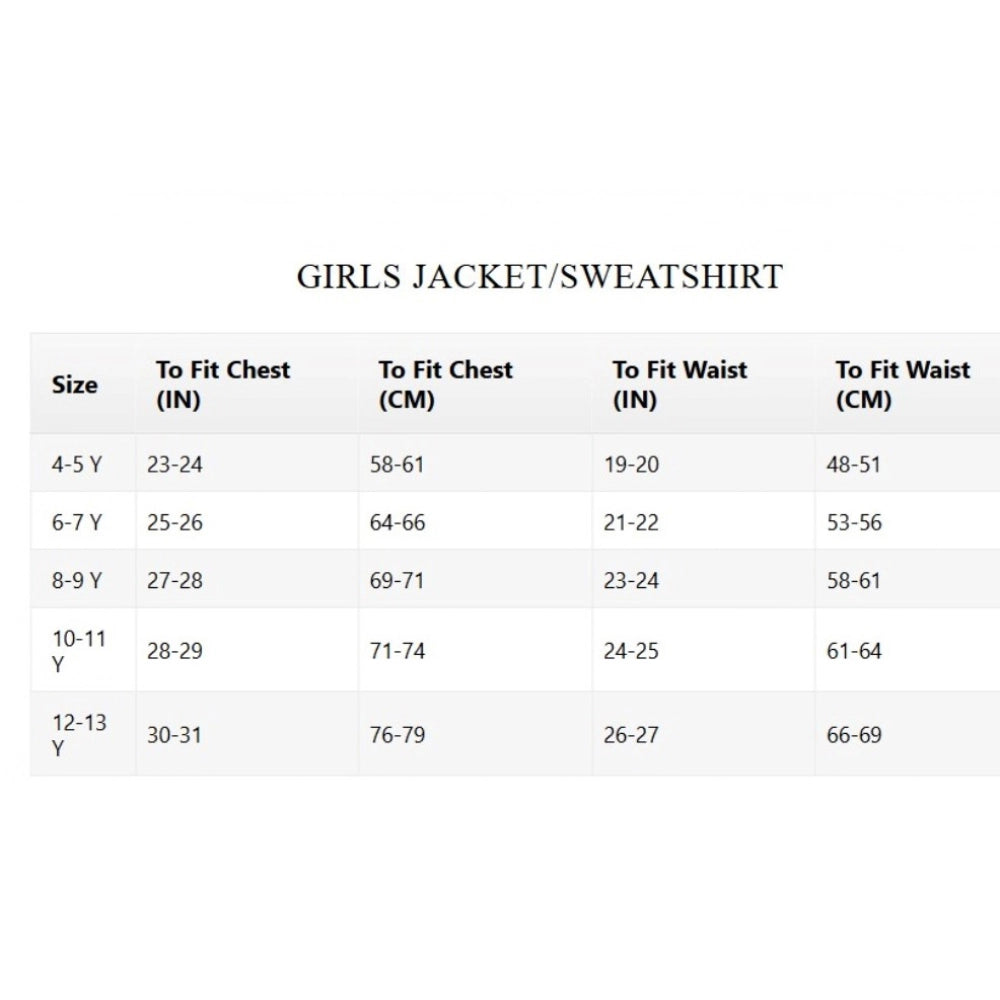 Girl's Fleece Printed Long Sleeves Hoodie Jacket - Magenta