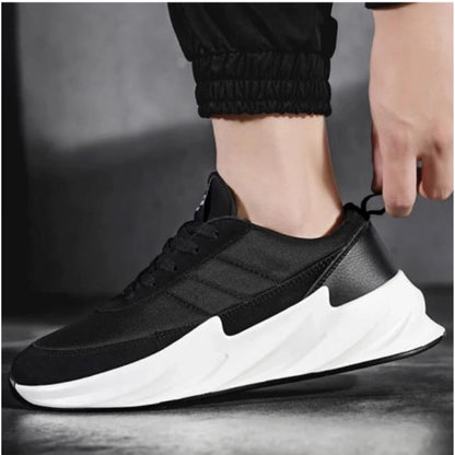 Men's Casual Synthetic Lace-ups Casual Shoes (Black) - Black, Synthetic Sole Type: PVC, Lace-up Disclaimer: The color of actual product may vary slightly from the images provided due to photographic lighting conditions and difference in screen resolutions. | POPNOVA