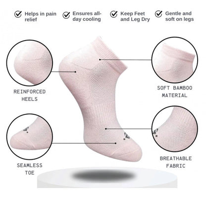 3_Pair Set Unisex Casual Cotton Printed Low Cut Socks (Multicolor)