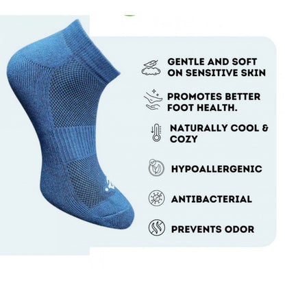 3_Pair Set Unisex Casual Cotton Printed Low Cut Socks (Multicolor)