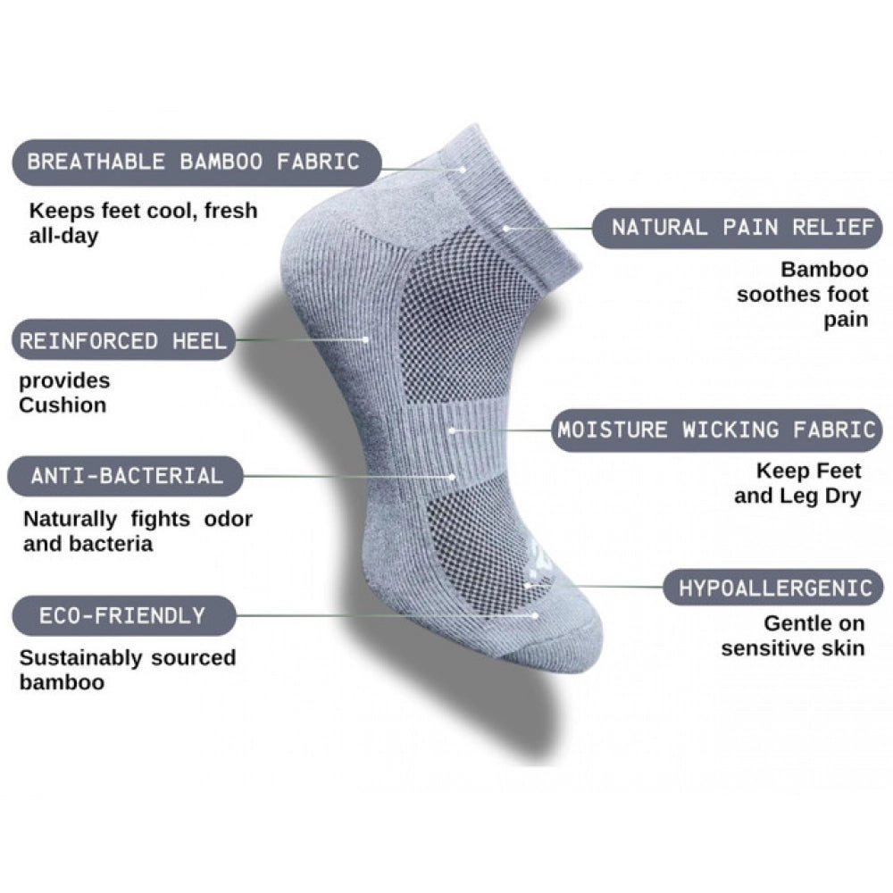 3_Pair Set Unisex Casual Cotton Printed Low Cut Socks (Multicolor)