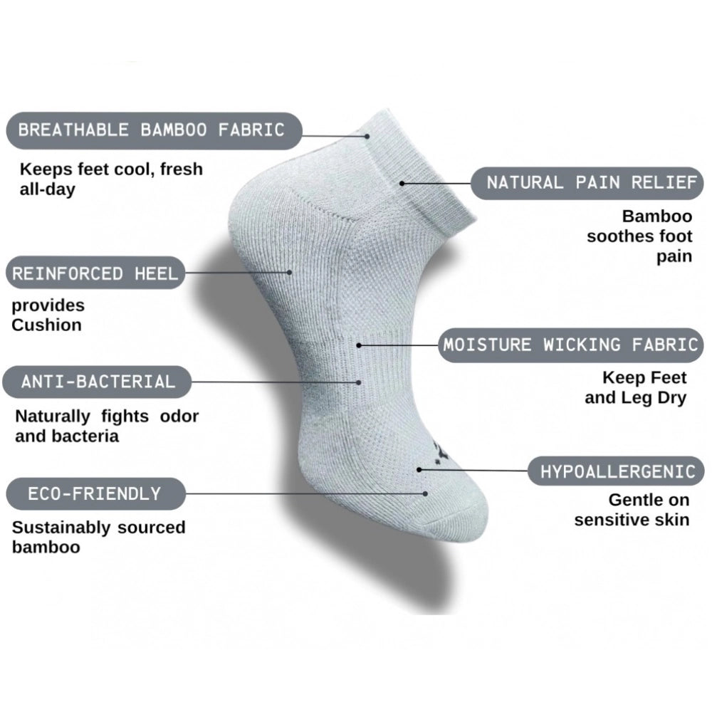 3_Pair Set Unisex Casual Cotton Printed Low Cut Socks (Multicolor)